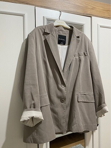 Suud Collection Blazer ceket Vizon renk