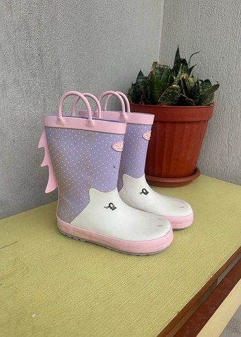Kız Çocuk Pembe Unicorn Desenli Yağmur Çizmesi