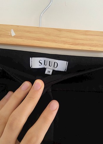 Suud Siyah Kadın Kumaş Pantolon - Görsel 3