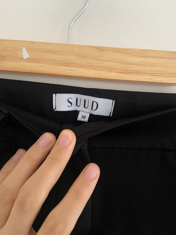 Suud Siyah Kadın Kumaş Pantolon - Görsel 3