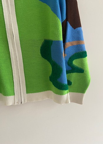 Hooops renkli hırka - Görsel 4