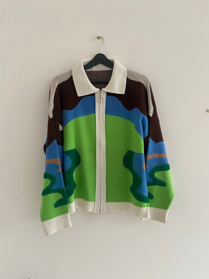 Hooops renkli hırka - Görsel 2