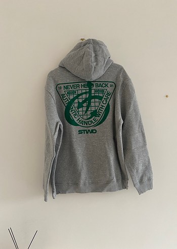 Pull and bear kapüşonlu sewatshirt - Görsel 5