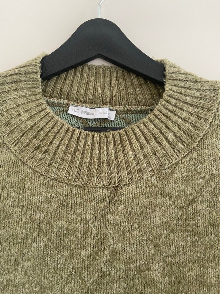 LCW yeşil kazak - Görsel 3