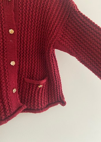 Zara bordo hırka - Görsel 3