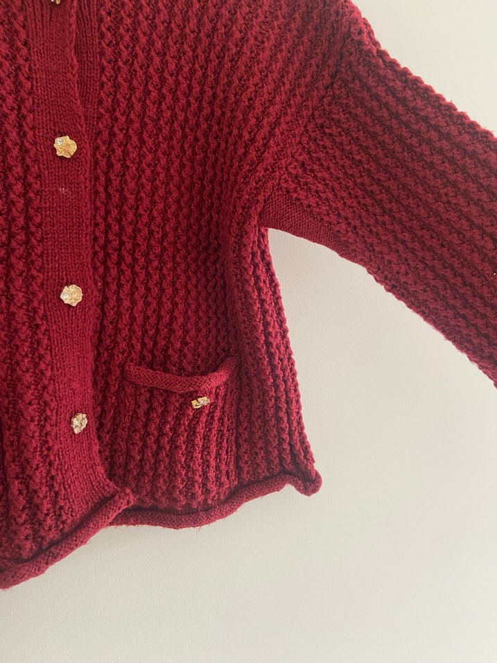 Zara bordo hırka - Görsel 3