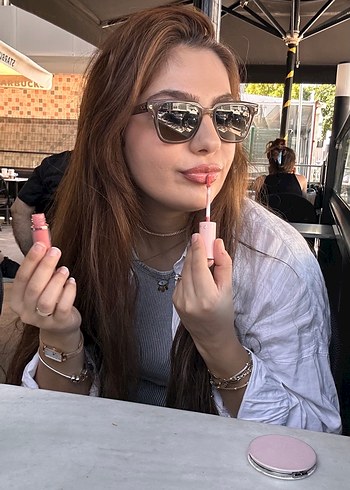 Gri Kolsuz Midi Keten Elbise - Görsel 4