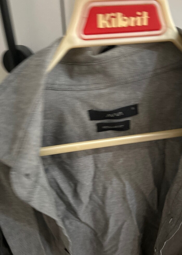 Avva S beden erkek gömlek gri - Görsel 2