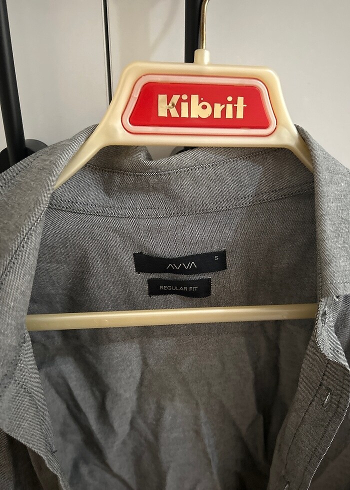 Avva S beden erkek gömlek gri - Görsel 3