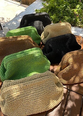 HASIR BURSLU CLUTCH ÇANTALAR
