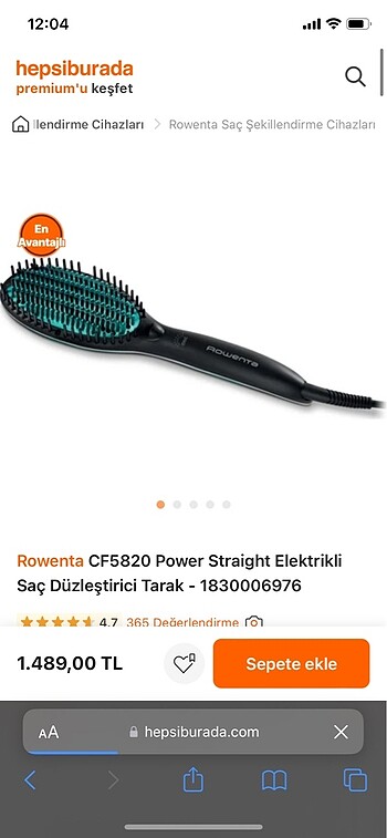 rowenta tarak düzleştirici
