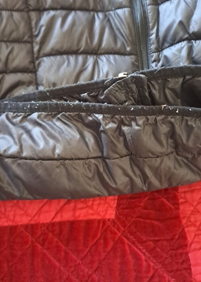 Siyah ince mont - Görsel 4