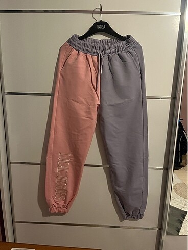 İki blok renk jogger eşofman altı