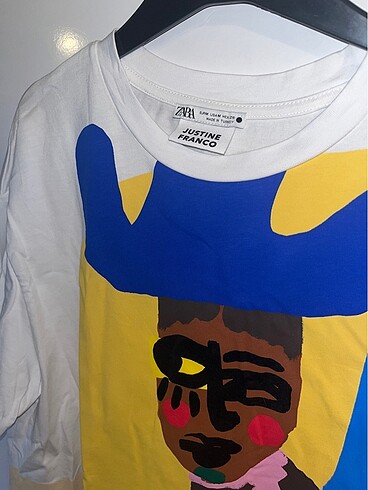 Zara Zara özel koleksiyon t-shirt Justine franco
