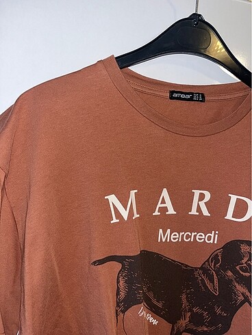 Diğer Ambar kahverengi tshirt