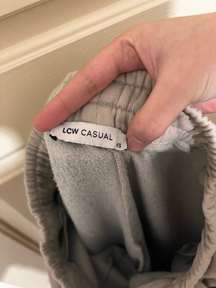 Bej Bol Kesim Kemerli Kadın Eşofman Altı - Görsel 3