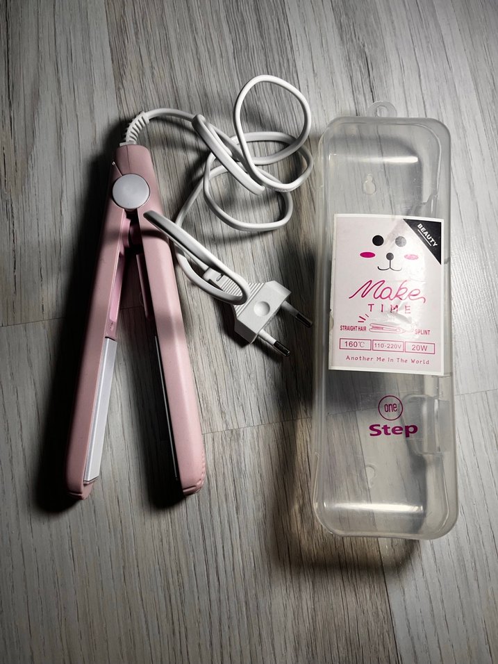 Pembe Mini Saç Düzleştirici - Görsel 2