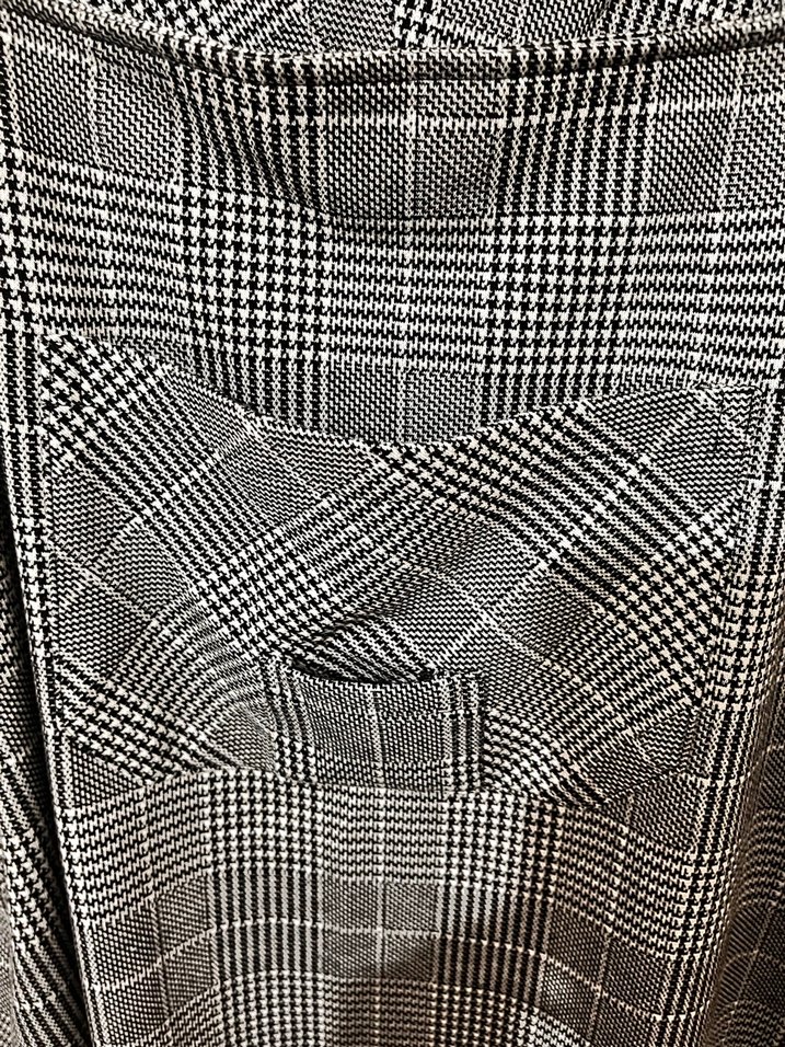 Kadın Gri Kareli Askılı Midi Tulum - Görsel 2