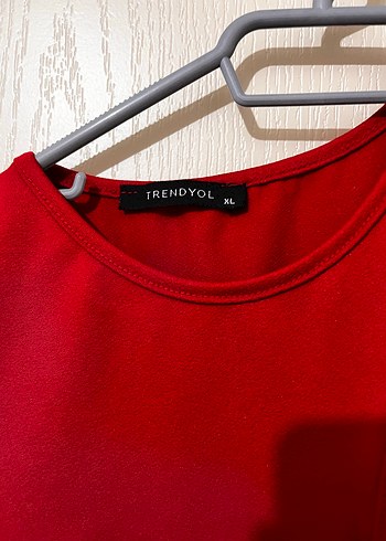 Koyu Kırmızı Süet Atlet ve Crop Top Seti - Görsel 3