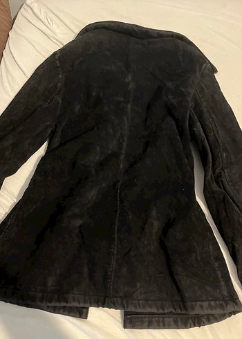 American Vintage Düğmeli Siyah Süet Gotik Kadın Ceket