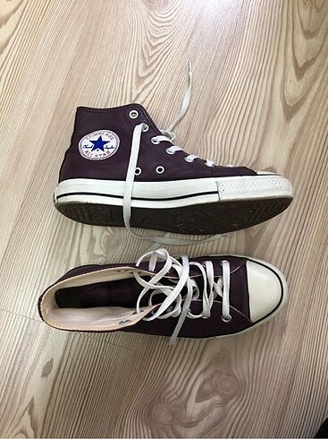 Converse deri mor spor ayakkabı