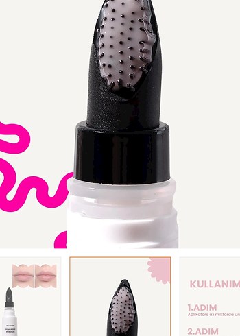 Dudak peeling lip gloss - Görsel 3