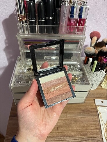 Bronzer allık aydınlatıcı palet