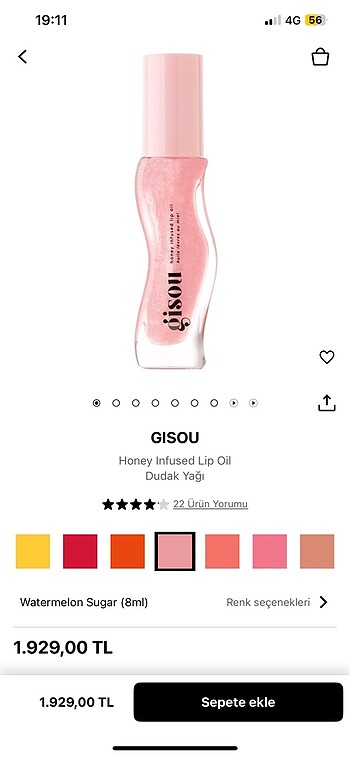 Beden Renk Gisou sephora lip oil