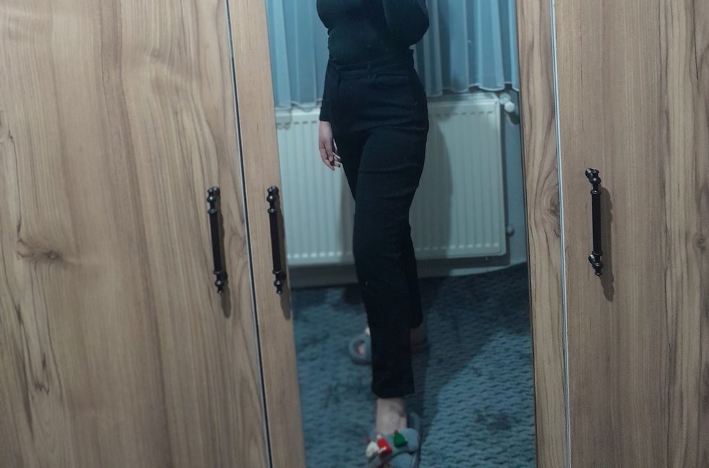 Kadın Siyah Boyfriend Pantolon - Görsel 3