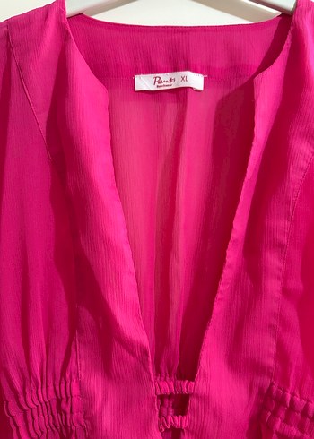 Pembe Bohem Salaş Uzun Kadın pareo - Görsel 2