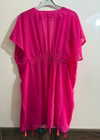 Pembe Bohem Salaş Uzun Kadın pareo - Görsel 3