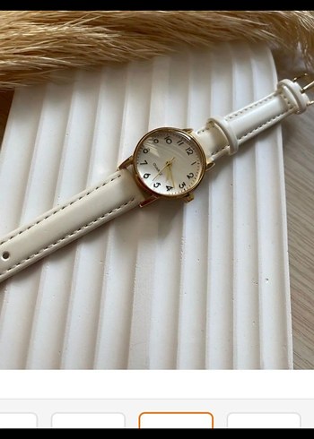 Beyaz Klasik Kadın Kol Saati - Görsel 3