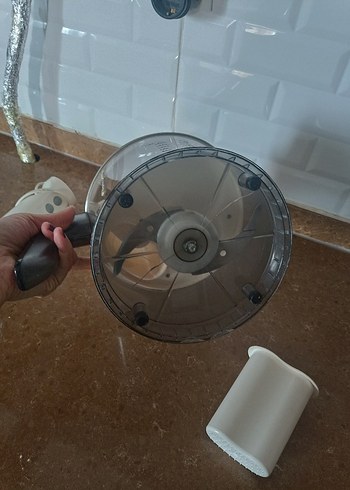 Beyaz ve Gri Çok Fonksiyonlu Blender Seti - Görsel 9