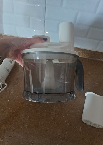 Beyaz ve Gri Çok Fonksiyonlu Blender Seti - Görsel 10