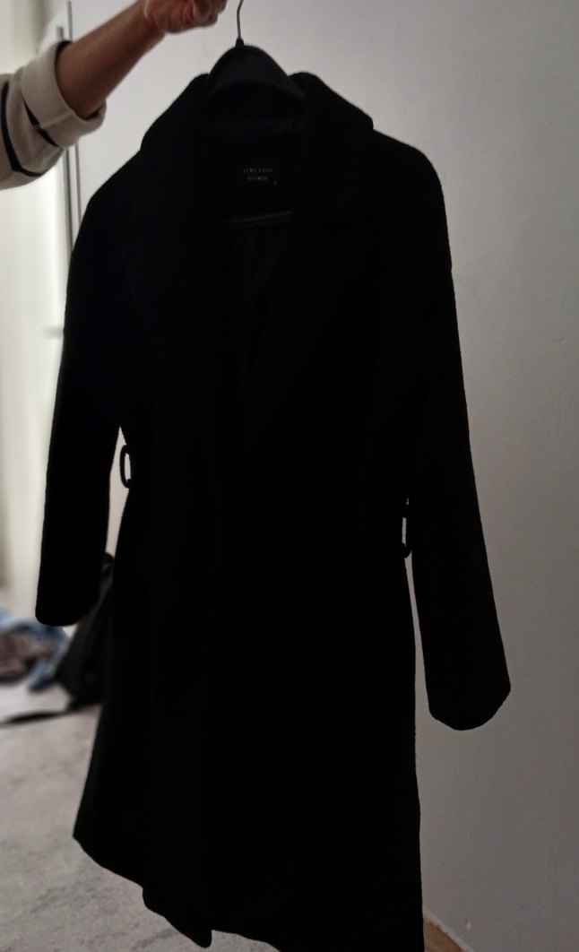 Siyah Uzun Klasik Kaban - Görsel 3