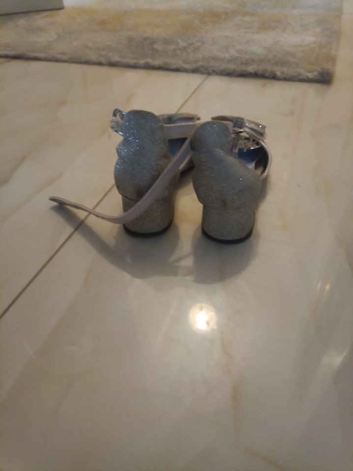 Kız Çocuk Gri Fiyonklu Babet - Görsel 3