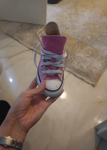 Pembe Düz Tabanlı Kadın Spor Ayakkabı - Görsel 5