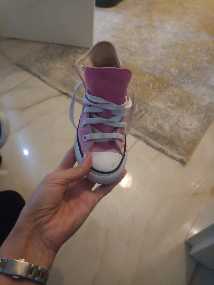 Pembe Düz Tabanlı Kadın Spor Ayakkabı - Görsel 5