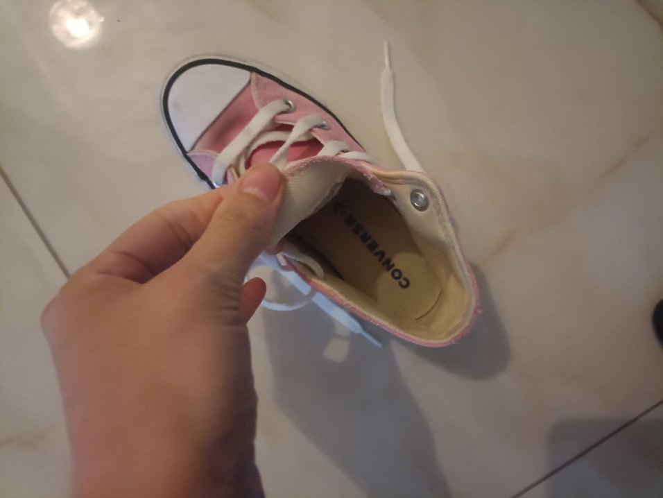 Pembe Düz Tabanlı Kadın Spor Ayakkabı - Görsel 3