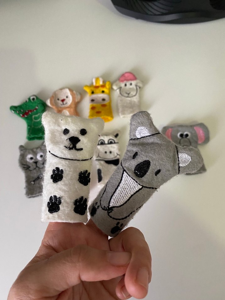 Hayvan Figürlü Parmak Kukla Seti - Görsel 2