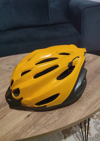 Sarı Biker Tarzı Motosiklet Kaskı  jel koltuk arka sinyal ışığı - Görsel 3