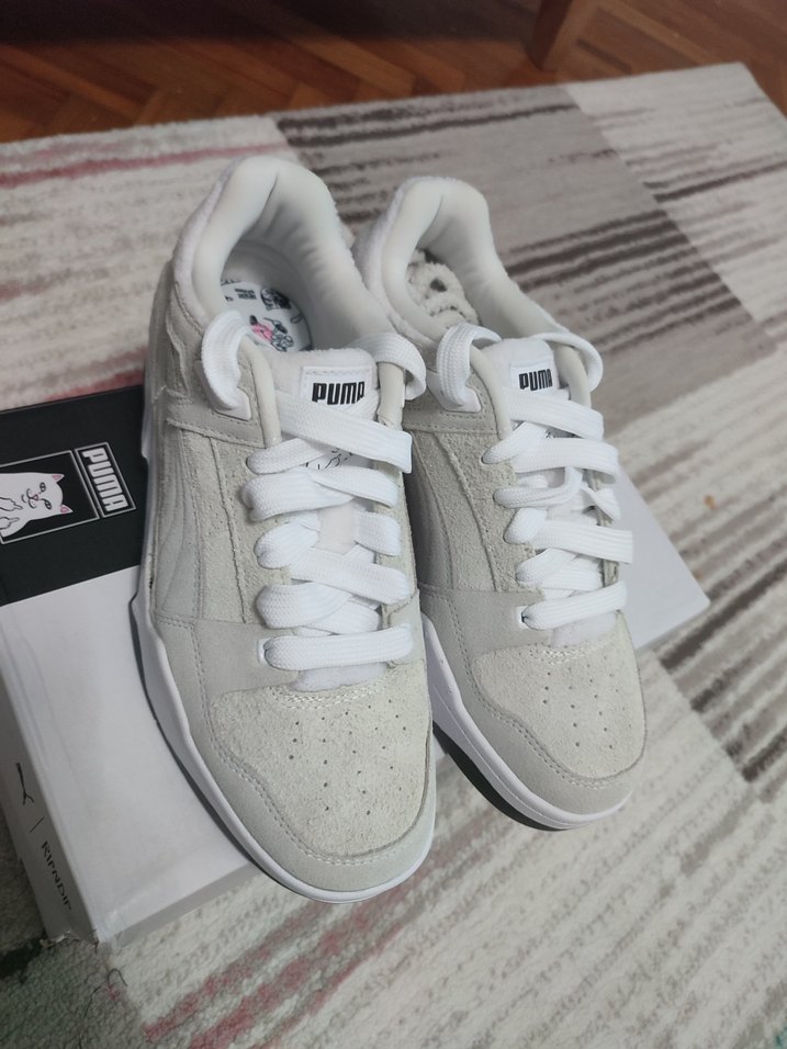 Beyaz Gri Bağcıklı erkek Spor Ayakkabısı 40.5 no - Görsel 2