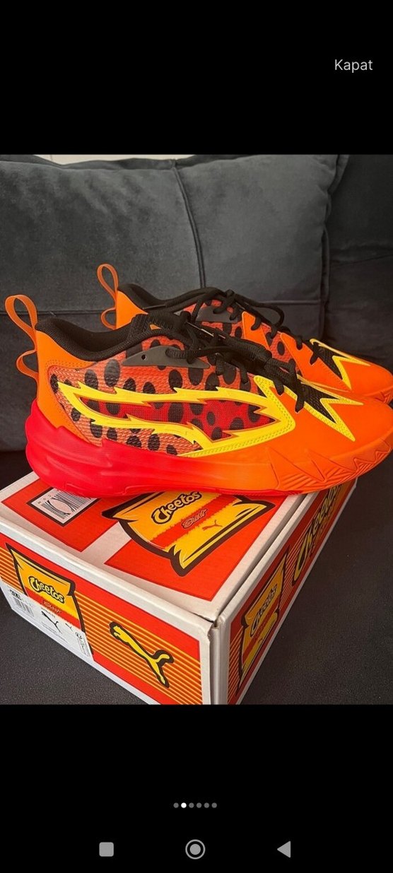 Cheetos Desenli Turuncu Basketbol Ayakkabısı Orjinal - Görsel 2