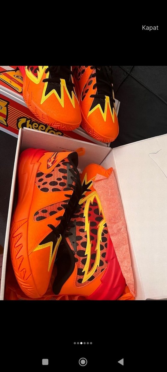 Cheetos Desenli Turuncu Basketbol Ayakkabısı Orjinal - Görsel 3
