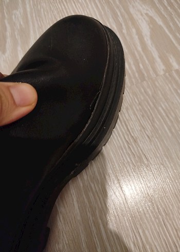 Kadın Siyah Deri Goth Topuklu Bot - Görsel 5