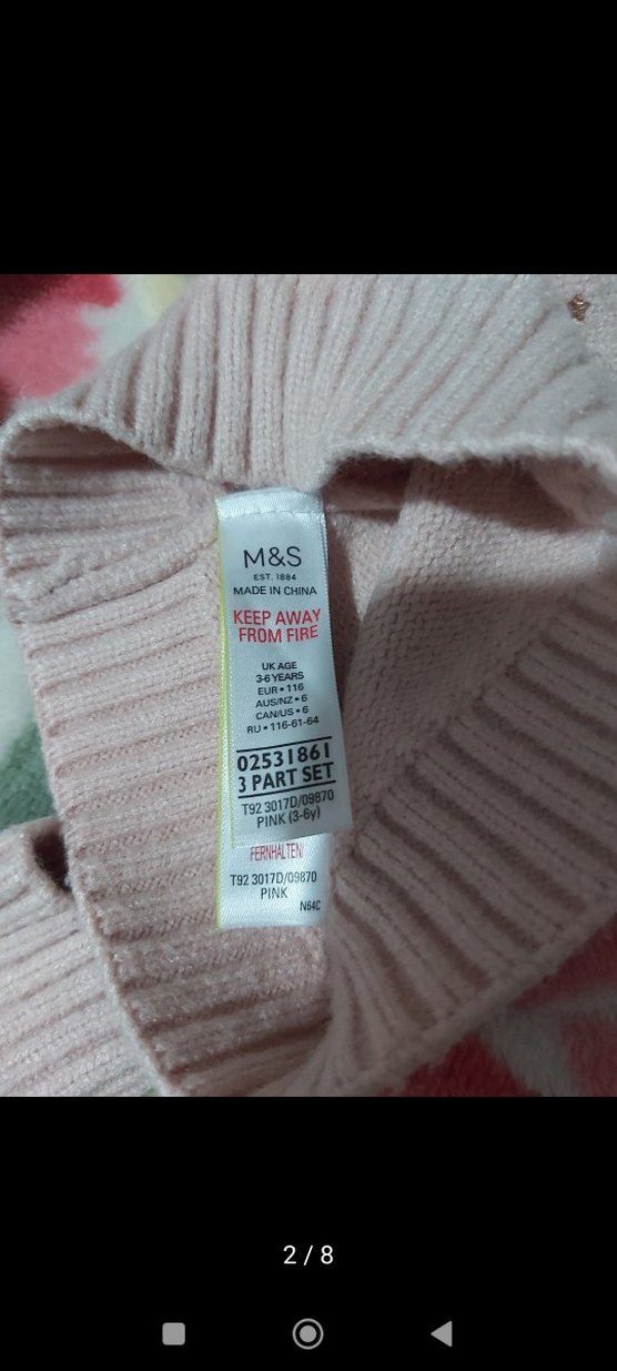 Kız çocuk atkı bere eldiven takımı - Görsel 4