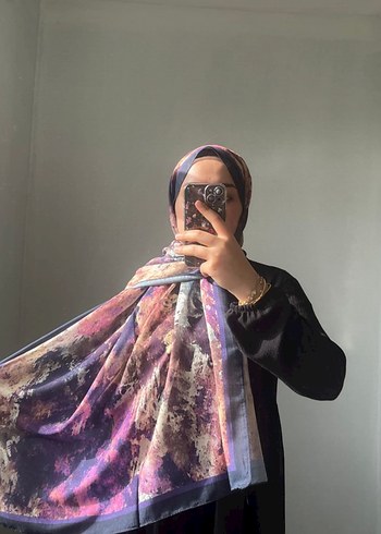Desenli Lina Şal
