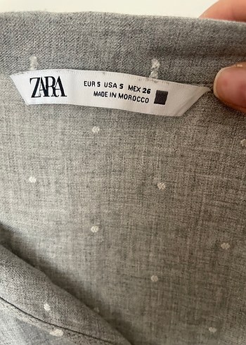 Gri Basic Elbise - Zara