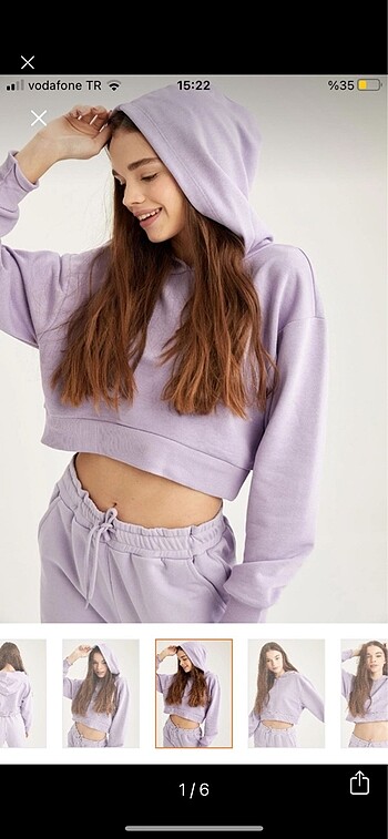 Defacto lila sweatshirt