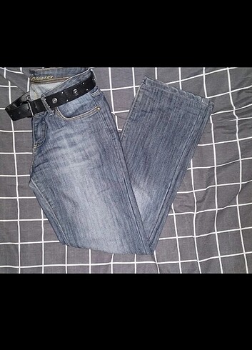 düşük bel vintage ispanyol paça jean pantalon